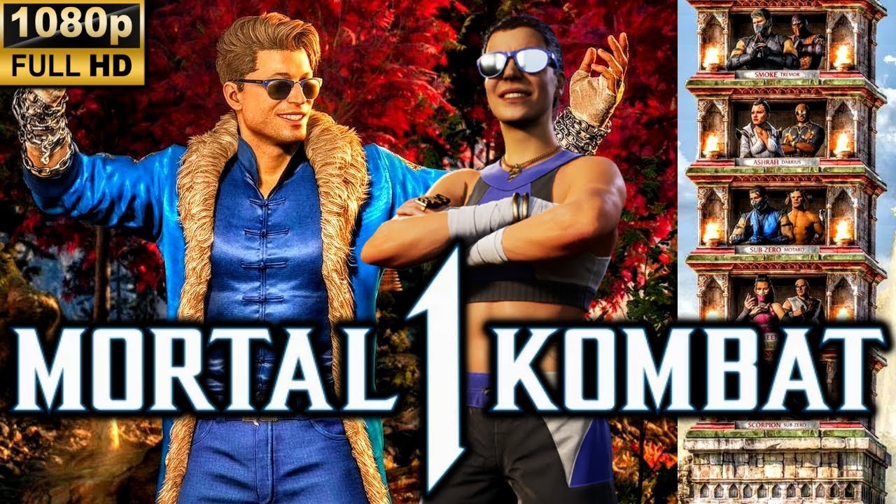 MK1 *ШУБА ДЖОННИ КЕЙДЖ* КЛАССИЧЕСКИЙ ГЕЙМПЛЕЙ БАШНИ!! (ДЖАНЕТ КЕЙДЖ В РОЛИ КАМЕО) 1080p 60 (MORTA...