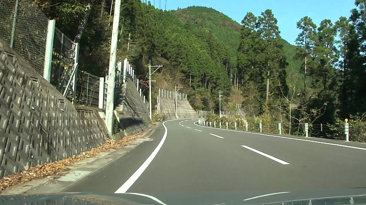日田市前津江町から日田市大山町大山ダム方面へ