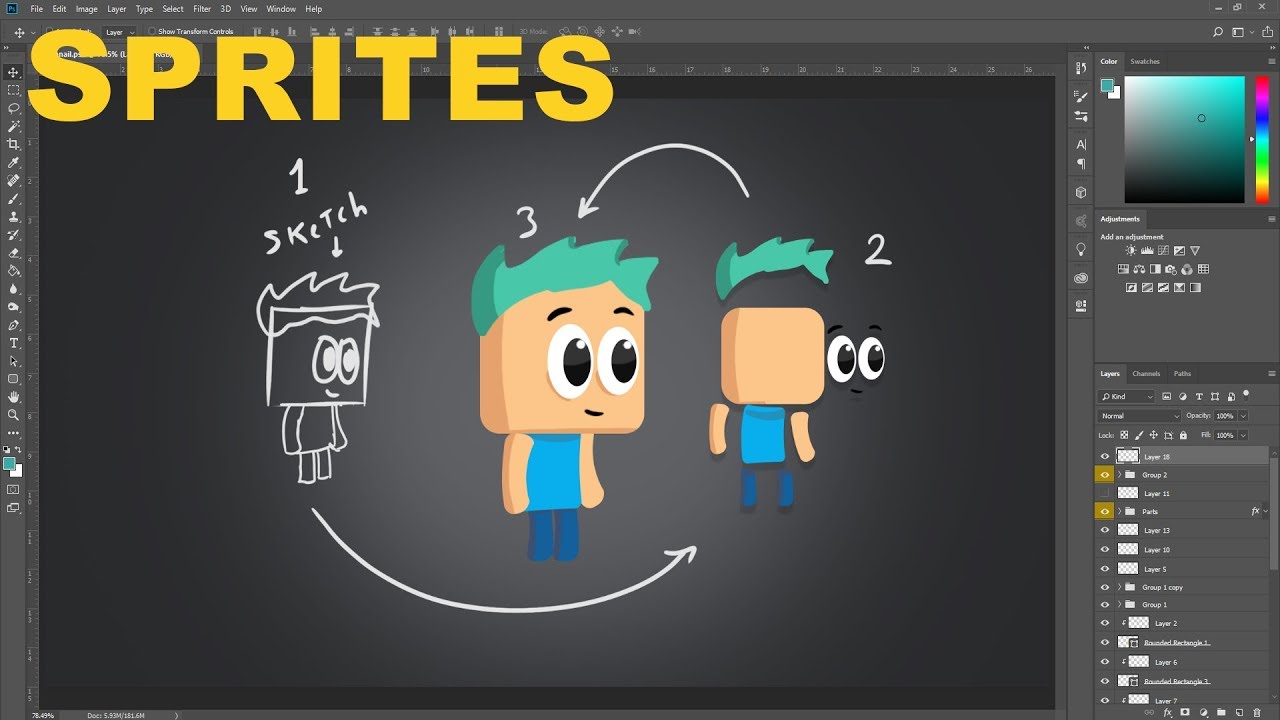 Como Diseñar personajes para videoJuegos +Tips