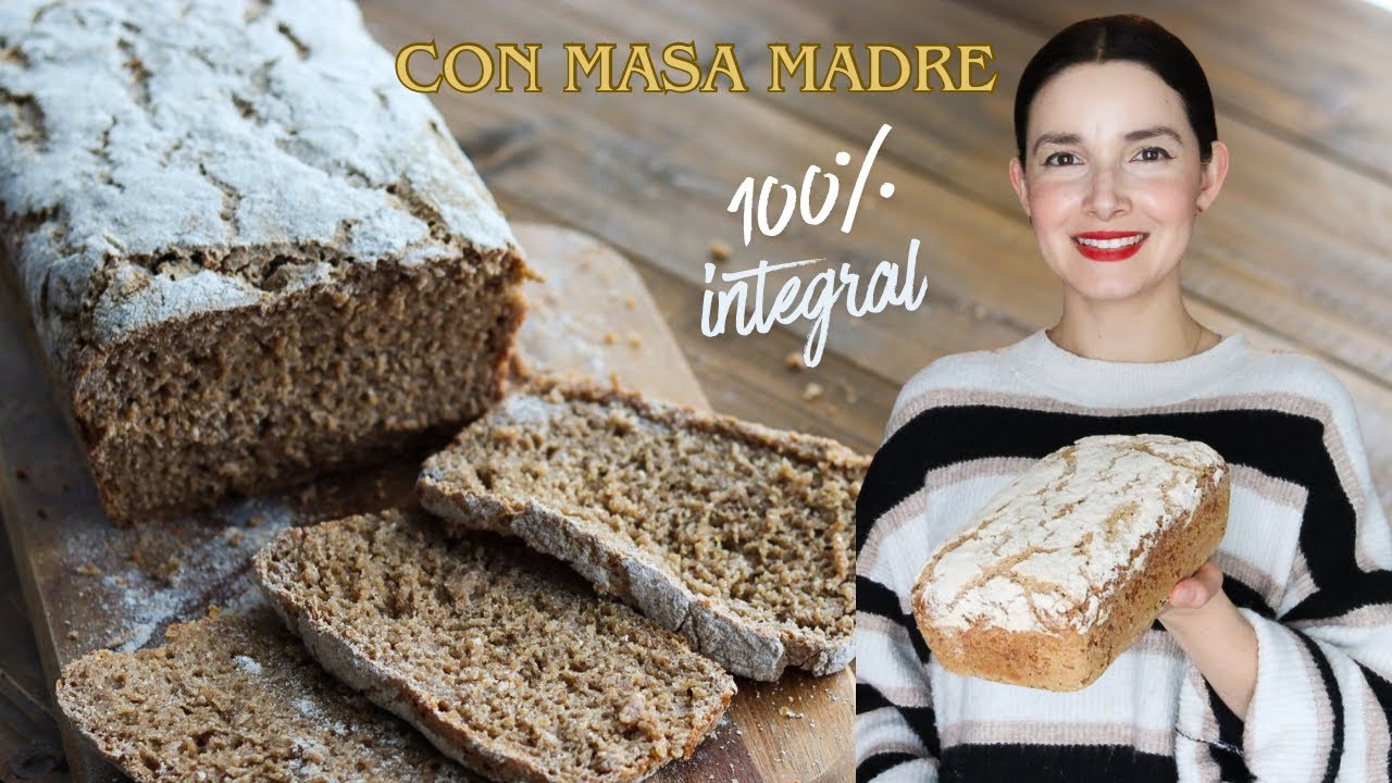 Pan ALEMÁN de centeno y MASA MADRE | Integral 100% | SIN AMASAR | Pan negro alemán 🇩🇪