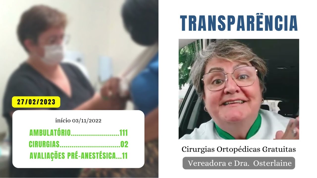 Avalia&ccedil;&atilde;o pr&eacute;-anest&eacute;sica das cirurgias gratuitas - Vereadora e Dra Osterlaine de Birigui