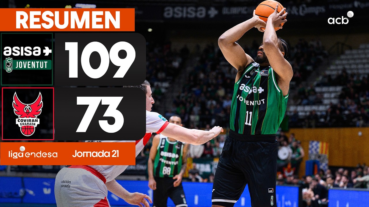 Asisa Joventut - Coviran Granada (109-73) RESUMEN | Liga Endesa 2025-26