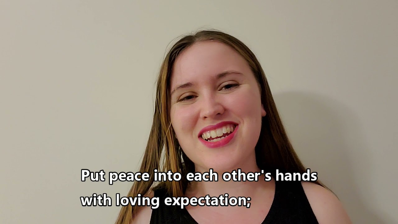 Put peace into each other's hands