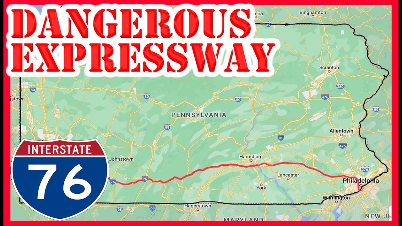 Почему шоссе I-76 Schuylkill в Филадельфии является САМЫМ ОПАСНЫМ шоссе в Пенсильвании