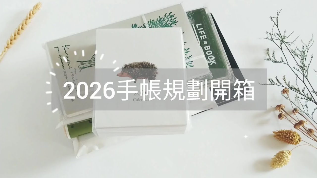 [ 2026 手帳規劃 + 開箱 ] 各種使用方式實驗結果