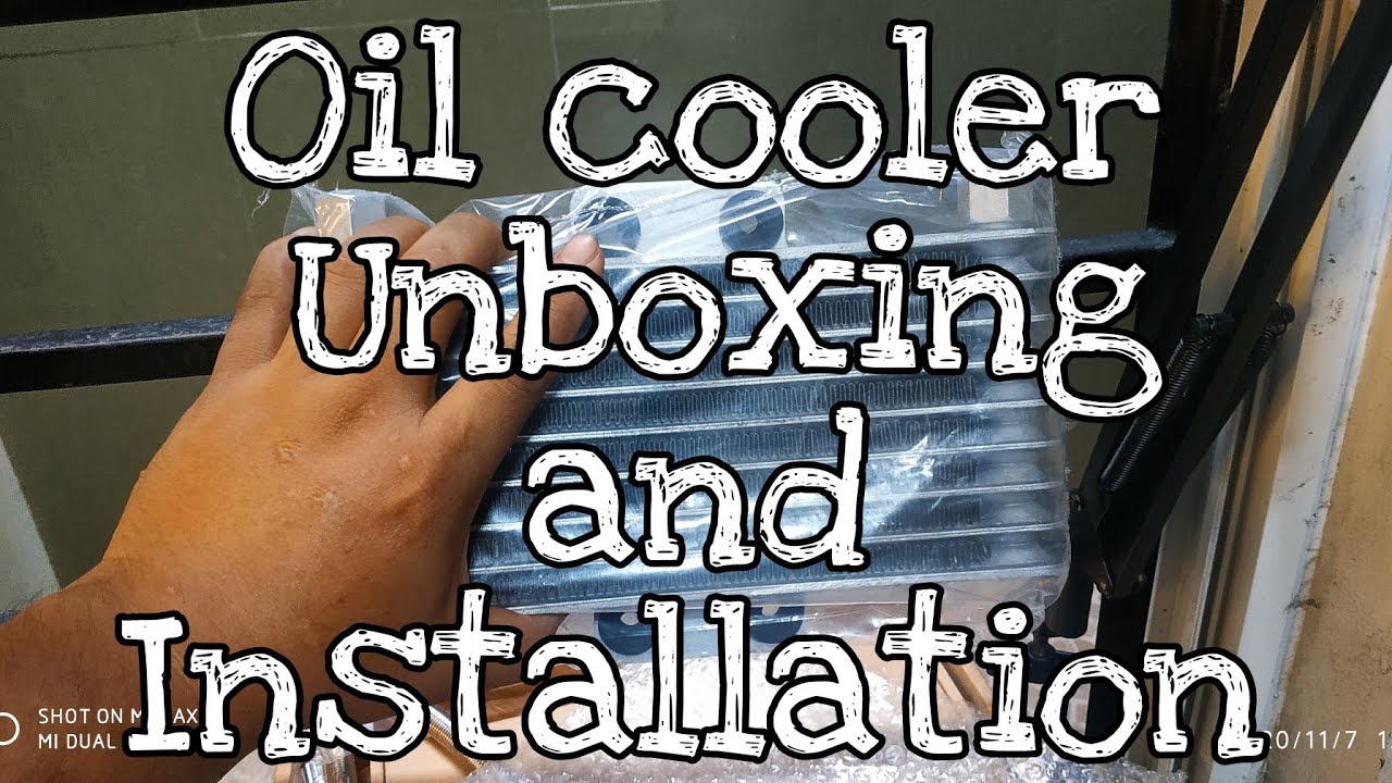 125ML OIL COOLER  UBOXING AND INSTALLATION!