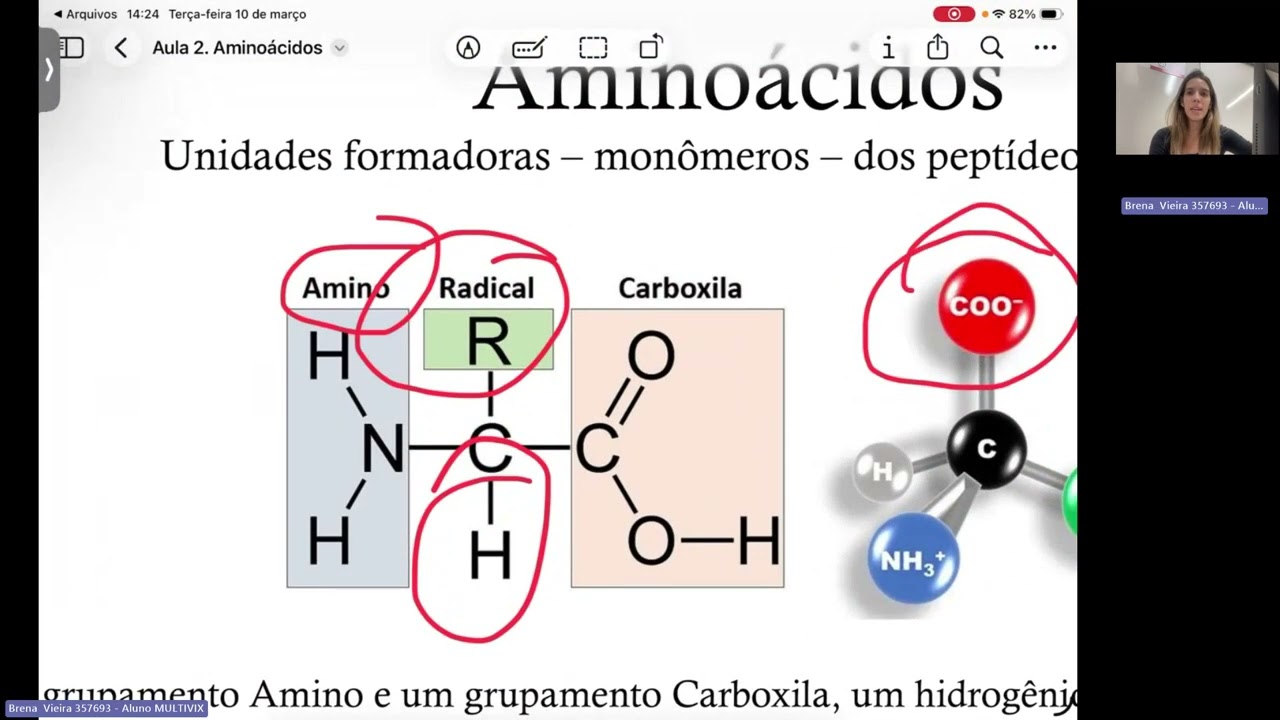 Aminoácidos, PKa e Ionização de Aminoácidos - Bioquímica 1, Medicina