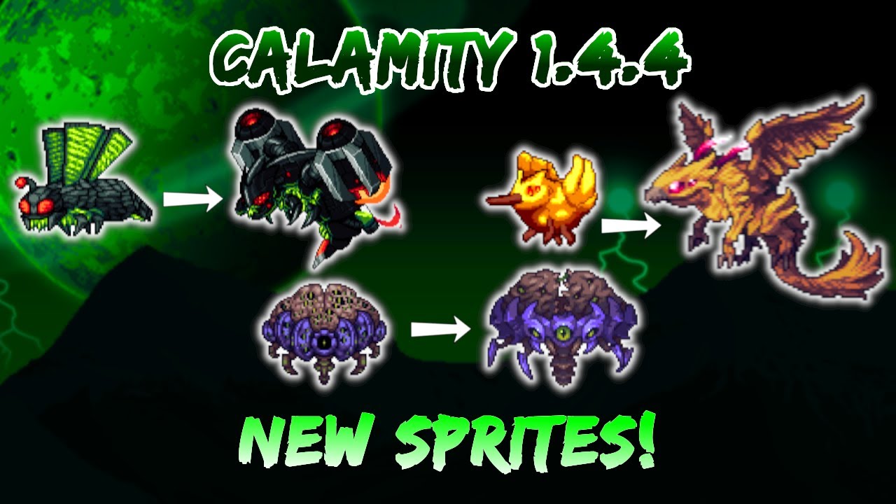 Updated Boss Sprites! Terraria Calamity Mod 1.4.4 - Acid Rain Update!