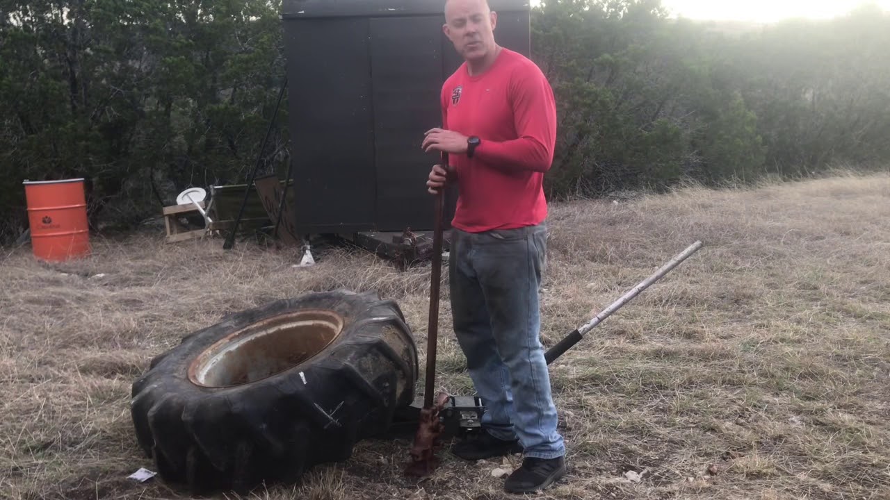 How to break the bead on a tractor tire