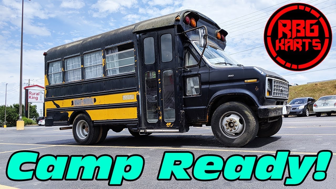 Short Bus RV Conversion ~ Couch & AC Install