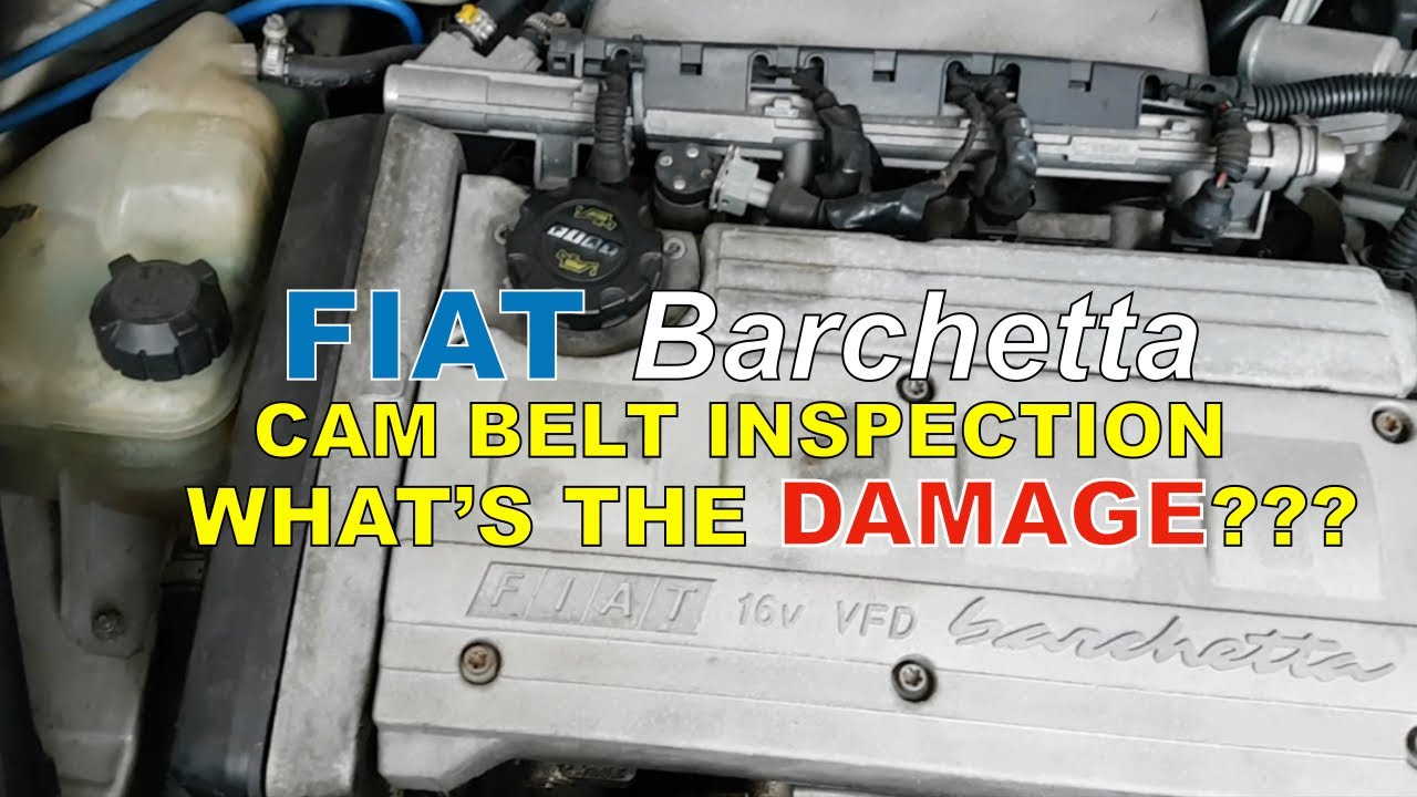 Fiat Barchetta | How to remove timing belt cover | Timing belt cover removal | Check worn cam belt