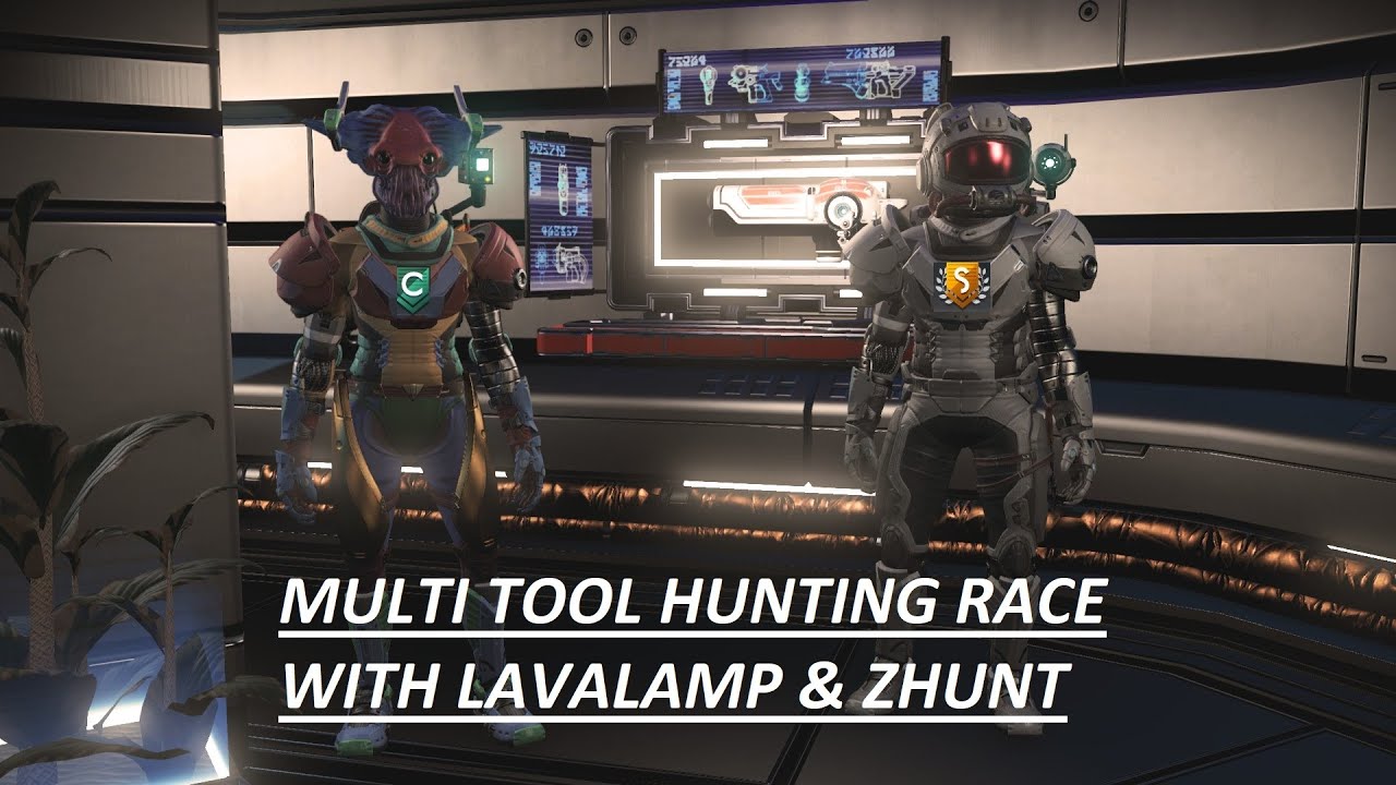 No Man's Sky - Multi Tool Hunting Race With Lavalamp & Zhunt