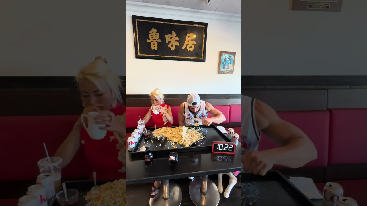 15lbs of Fried Rice Challenge 101NoodleExpress @jwebbycaneat @RainaHuang