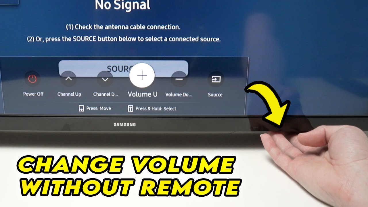 Samsung Smart TV: изменение громкости без пульта дистанционного управления