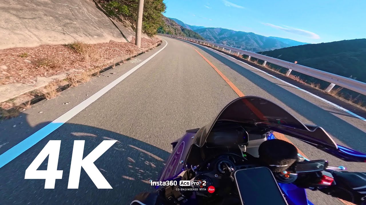 [4K] YAMAHA YZF-R1 |  Echoes in the Mountains | Insta360