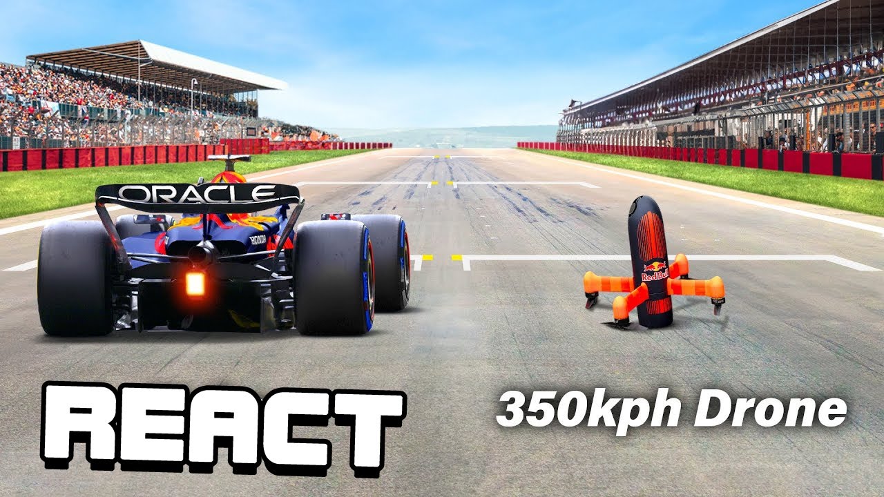 React: Schnellste F1-Drohne der Welt jagt Max Verstappen