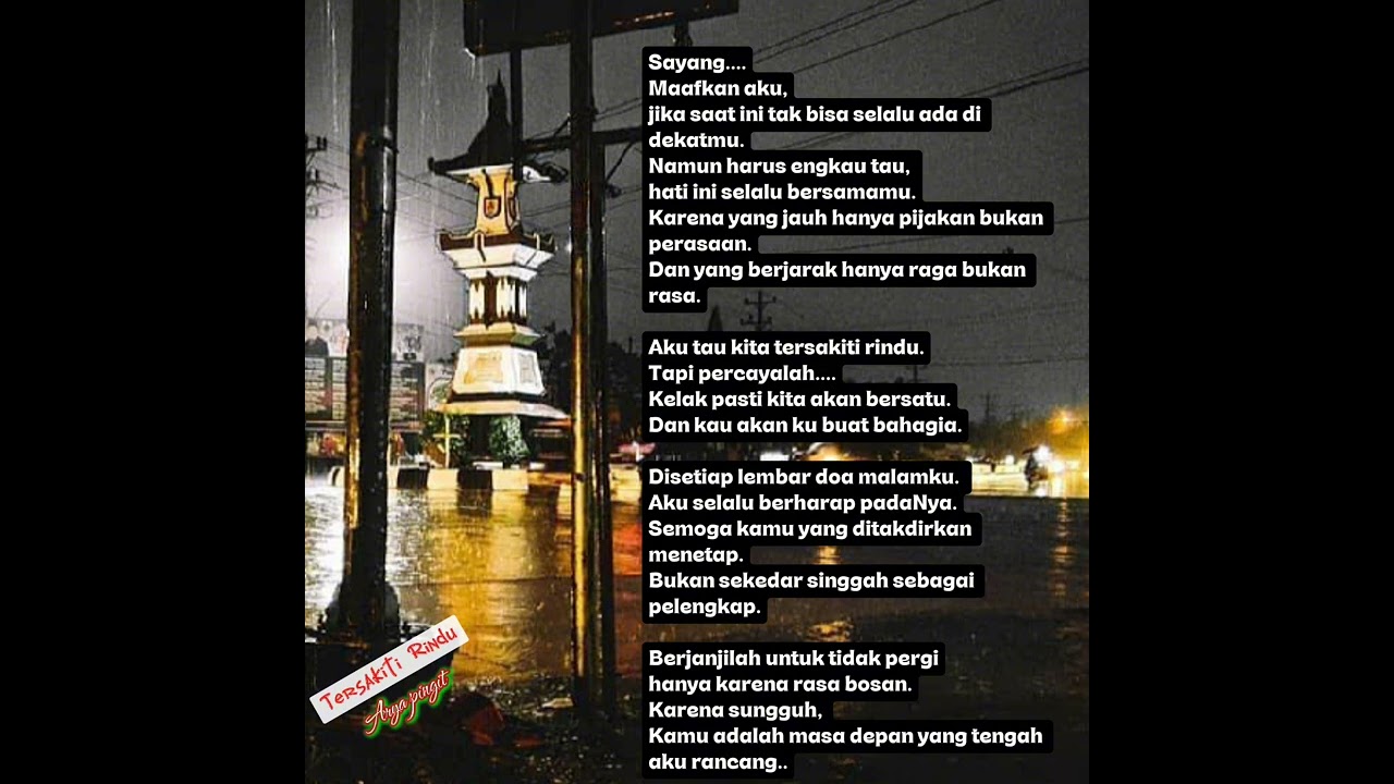 Tersakiti rindu