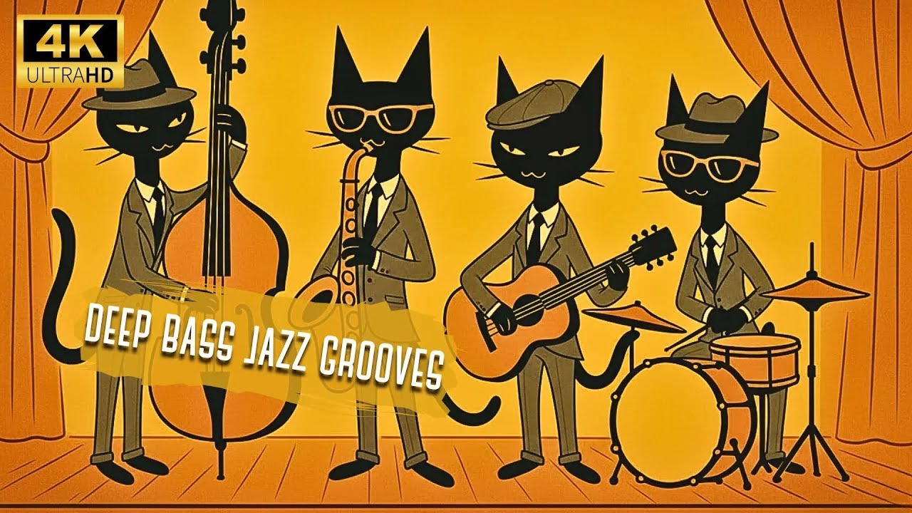 Black Cats Jazz Night: Retro Grooves & Deep Bass | Fancy Cocktail Party