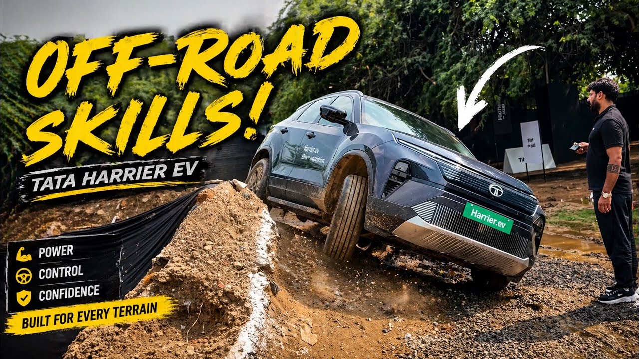 Kuch ऐसा हुआ था Tata Harrier.EV ko Off Road karne me 😨