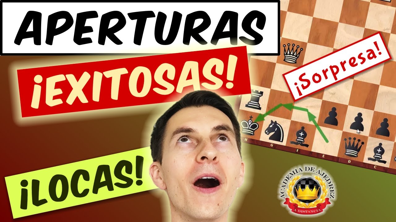 Las 5 APERTURAS de ajedrez más LOCAS y sorpresivamente EXITOSAS