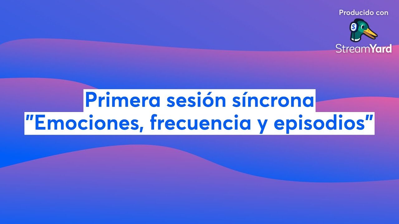 Primera sesión síncrona 