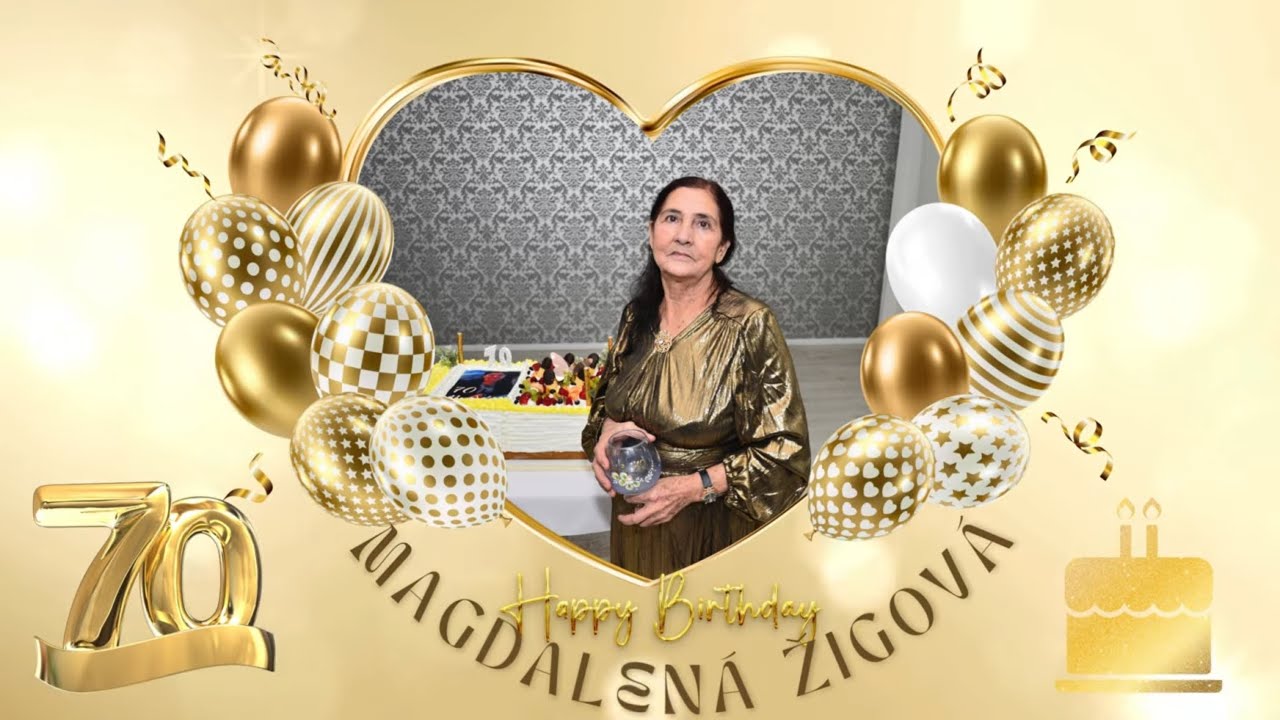 Magdaléna Žigova*Oslava 70 narodenín*Lemešany*Kameraman 0948155638