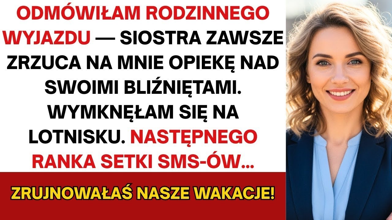 Moja rodzina i siostra powiedzieli  „Zrujnowałaś nasze wakacje!”, bo ja rzekomo wszystko zepsułam