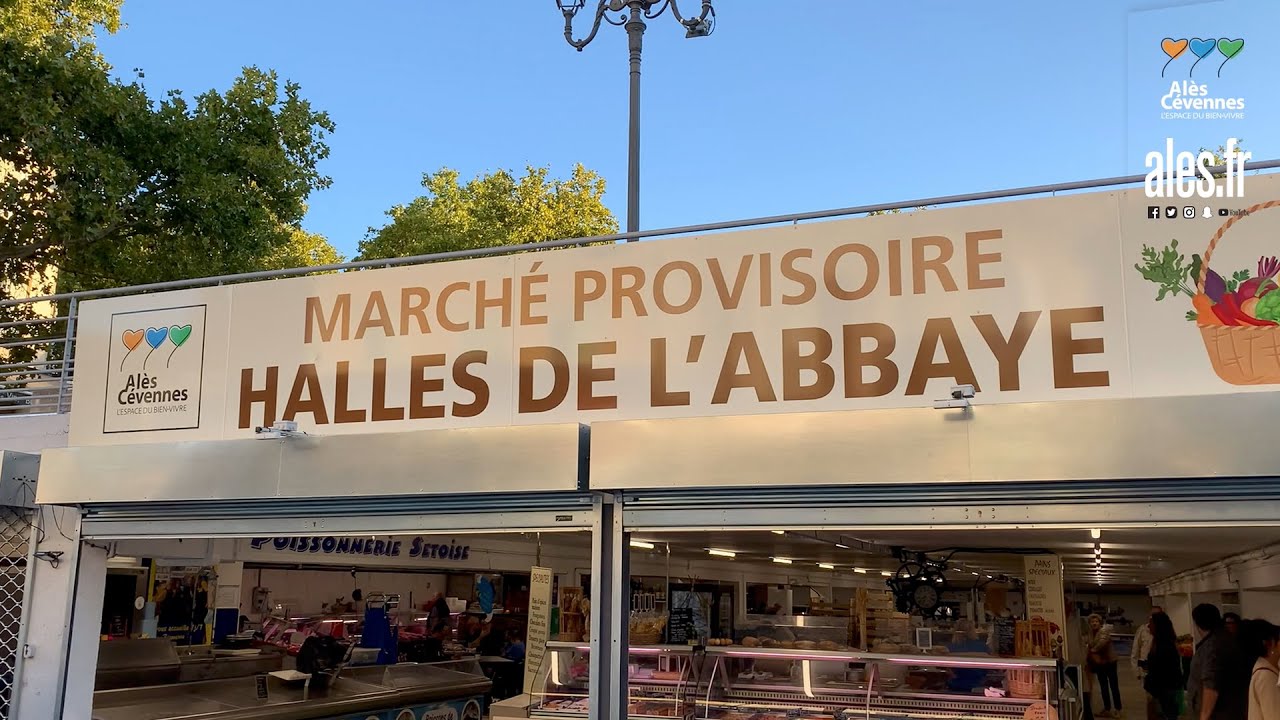 Le marché couvert provisoire d'Alès est ouvert