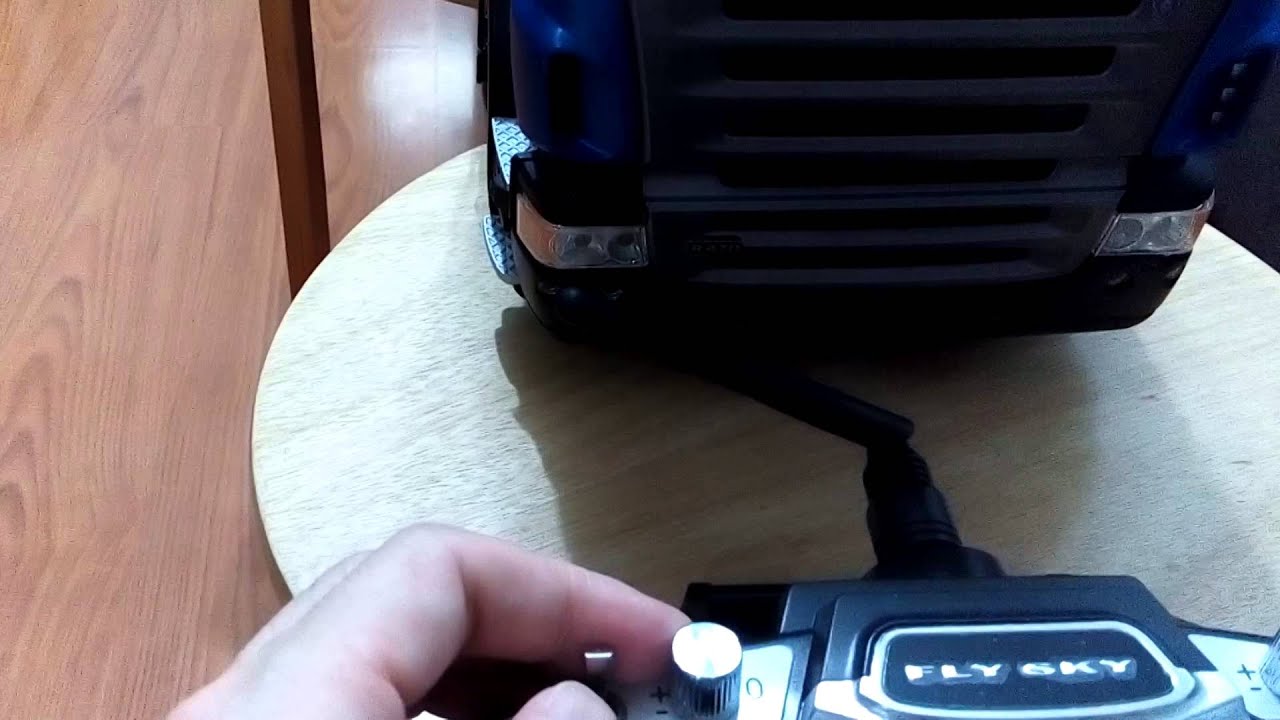 Tamiya R470 & Flysky FS-T6 (one click engine stop)