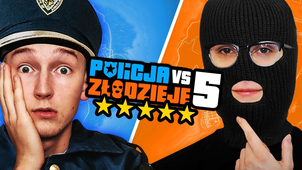 GTA V - POLICJA vs ZŁODZIEJE 5! #6 🤣 *prank*