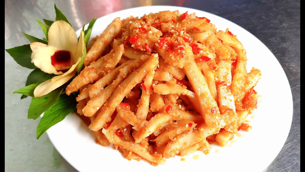 Món chay ngon/ cách làm mì căn xào sả ớt chay thơm ngon / Lê tuyền người miền tây#206
