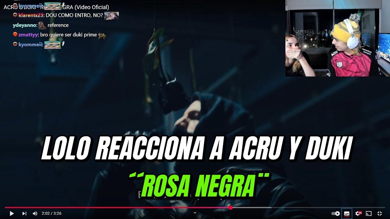 LOLO REACCIONA A ¨ROSA NEGRA¨ DE ACRU Y DUKI