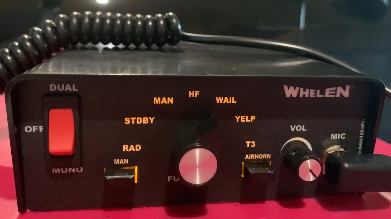 Siren Demo: Whelen 295HFSC9 | 4 DIP Switch Settings