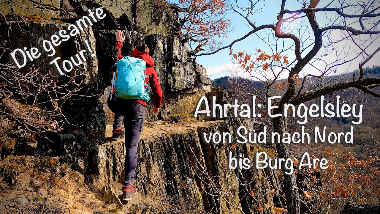 Nur für Geübte! Felsengrat Engelsley im Ahrtal - die gesamte Tour von Süd nach Nord
