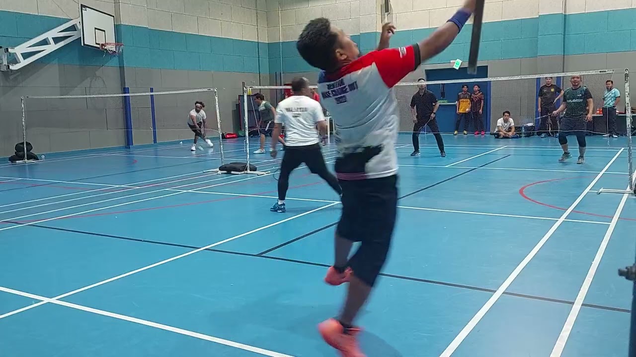 Bersama #KakiSmashBadmintonClub di Qatar. 16.2.2026. Rusli/Sham vs Naz/Khairil.