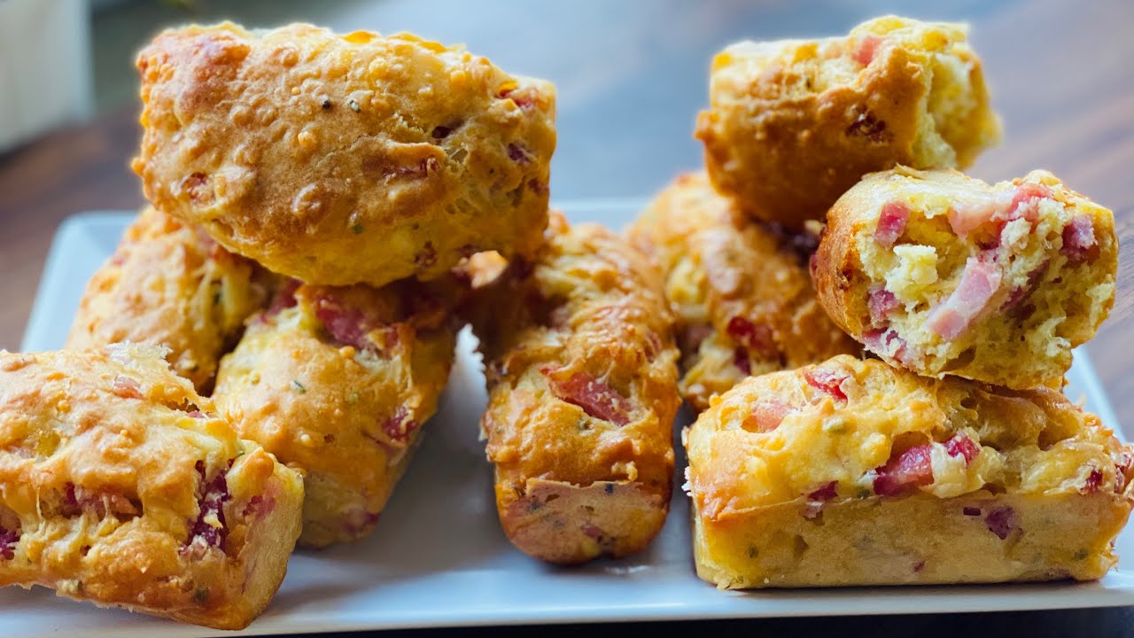 Minis Cakes Salés aux Lardons, Fromage et Moutarde