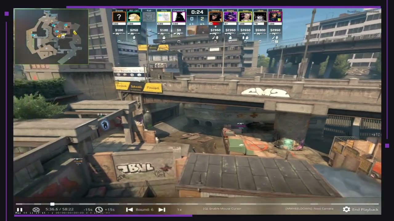 DEMO REVIEW MATCH 2 ESEA PLAYOFFS MAP 1 OVERPASS