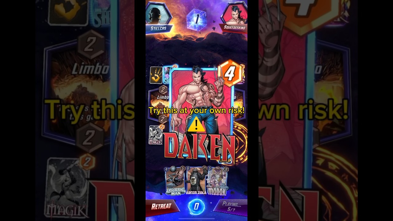 Finally found out how big Daken is in Japan! | Marvel Snap #marvelsnap #daken #shorts