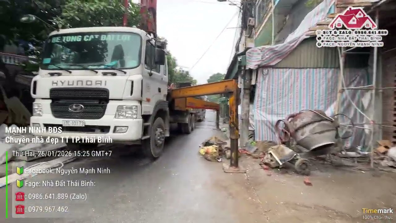 Đổ mái 2 cho căn TDC Phúc Khánh - TP Thái Bình