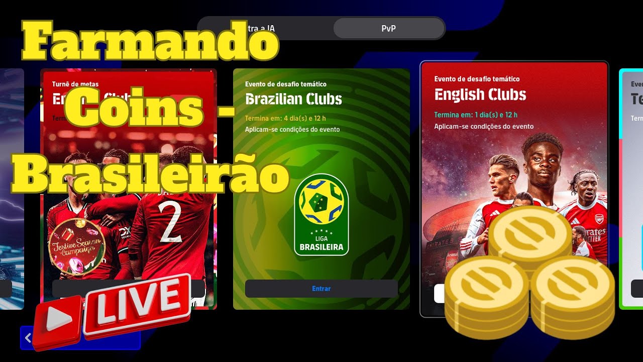 Farmando moedas no Brasileirão - Efootball 2025