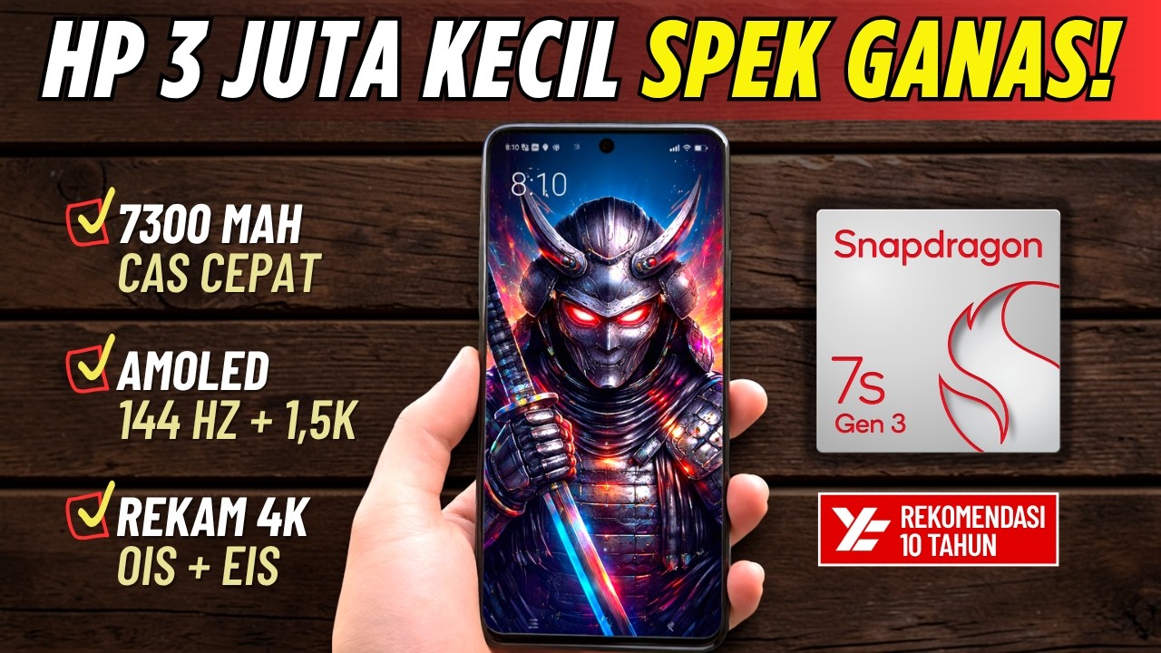 5 Rekomendasi HP 3 JUTAAN TERBAIK [3 - 3,5 JUTA] April 2026