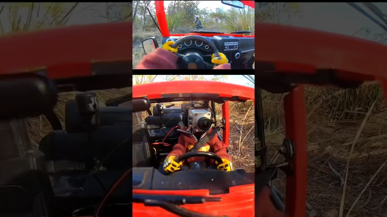 Best FPV RC car, DJI HD Goggles with HEAD TRACKING, Rock crawler #shorts #rc #arrma