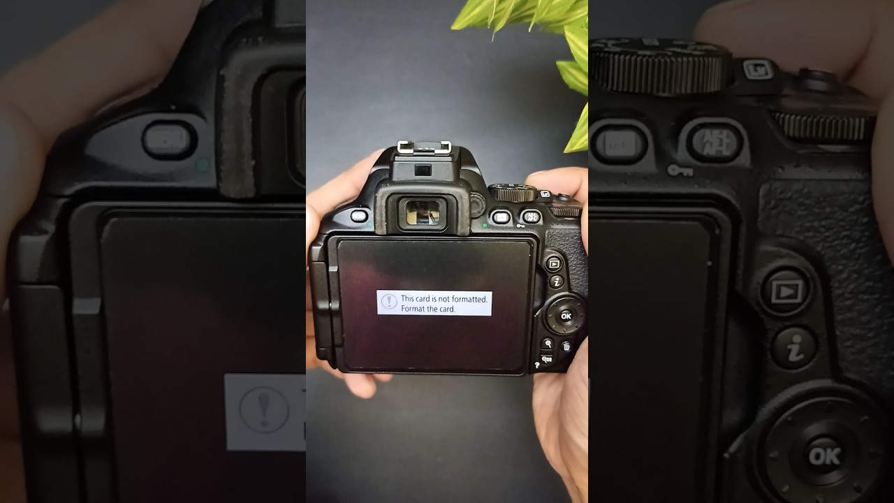 Nikon dslr camera Memory card error
