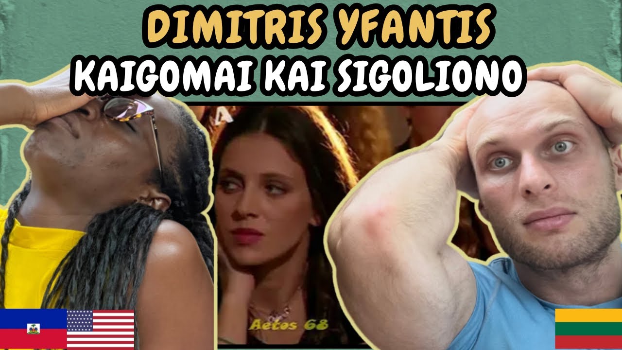 REACTION TO Dimítris Yfantis- Kaigomai Kai Sigoliono(To Our Health) FIRST TIME LISTENING TO DIMITRIS