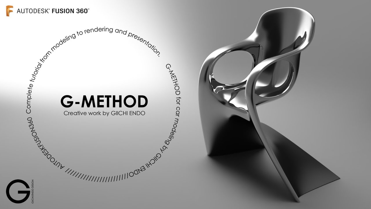 【Fusion360 Tutorial G-Method Vol.03 in English】Ultimate 5 Minutes modeling / Organic Chair