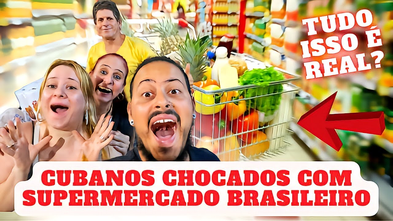 Cubanos ficam chocados com Supermercado Brasileiro.Em Cuba ninguém pode fazer isso 🥹#vidaemcuba