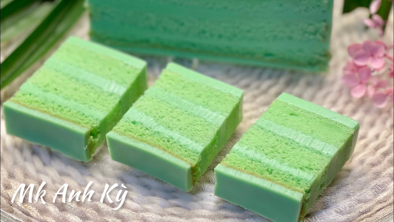 BÁNH BÔNG LAN LÁ DỨA NHIỀU LỚP - Pandan Kaya Layer Cake
