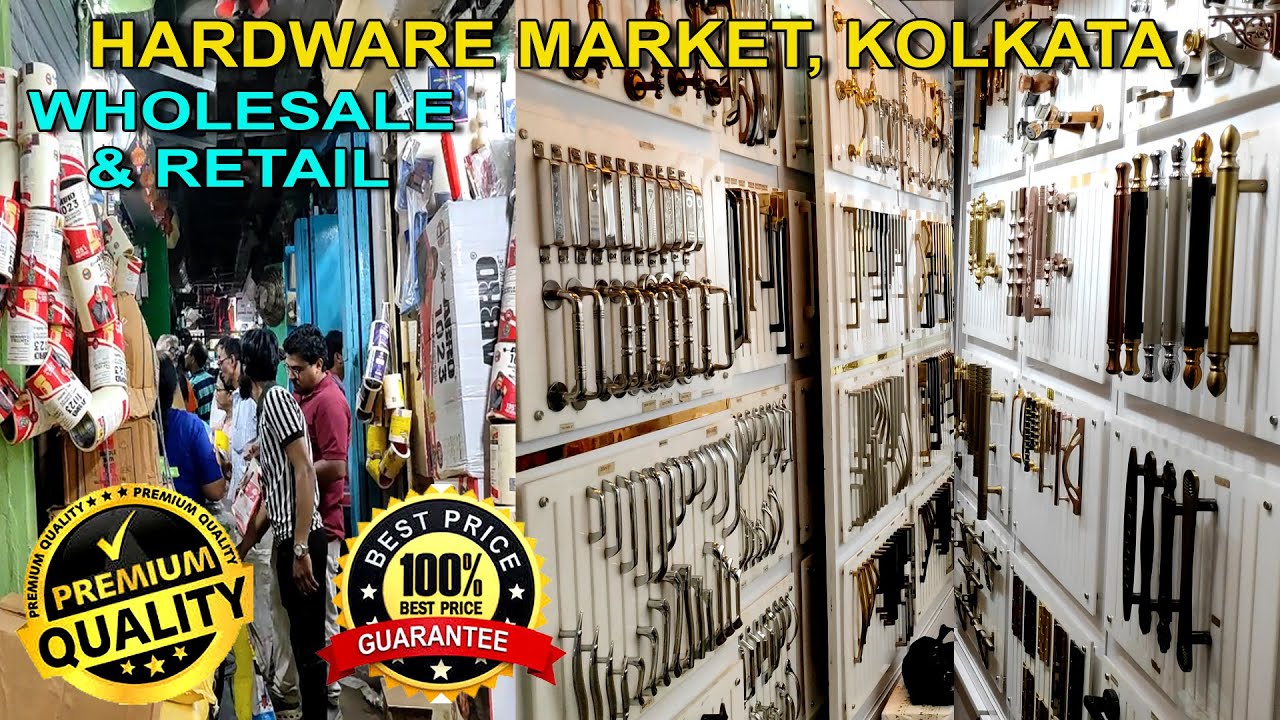 Hardware Wholesale Market in Kolkata Burrabazar, All types of Hardware goods and Interior Items.