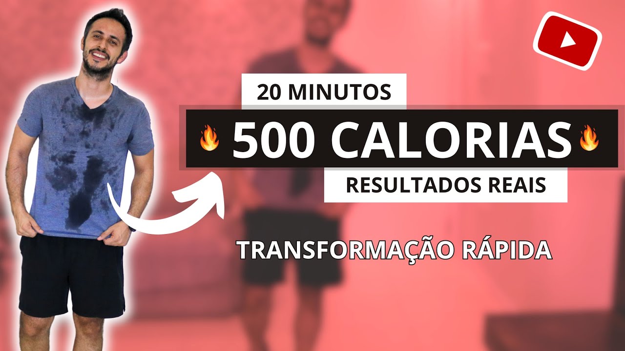 TREINO PARA QUEIMAR 500 CALORIAS EM CASA - exercícios para fazer em casa em 20 min e MEGA DEFINIÇÃO
