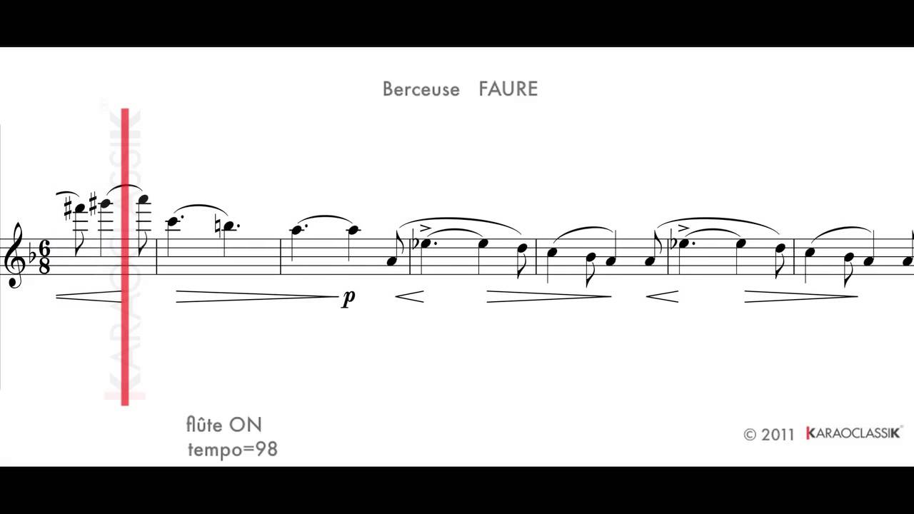 Berceuse FAURE t98 flute ON